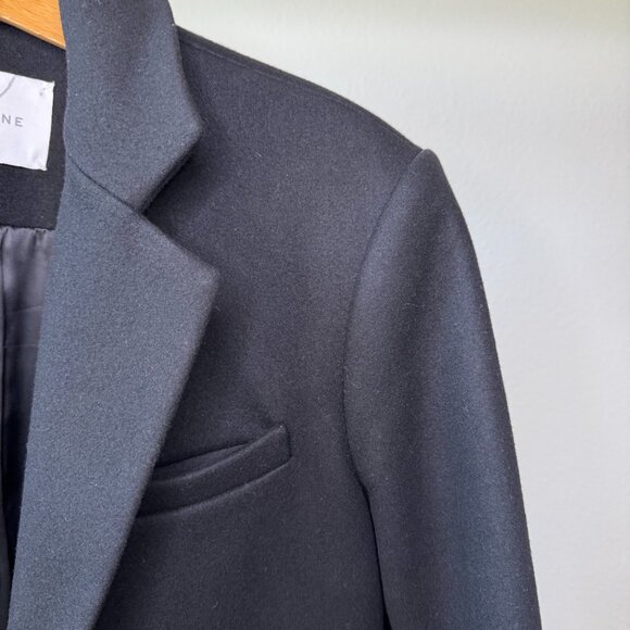 Everlane The Italian ReWool Trench Coat Black Size Small (Petite) - Picture 7 of 16